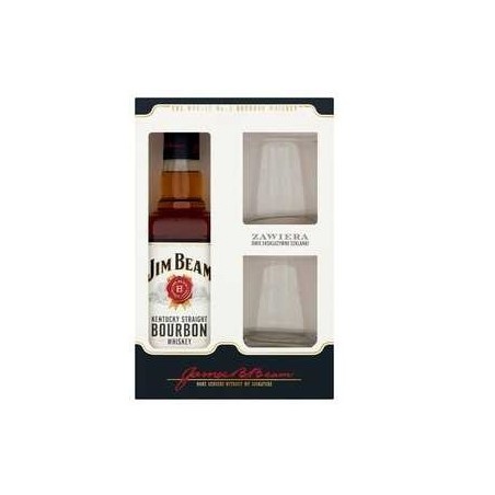 Whisky Jim Beam 0,7l + Szklanki
