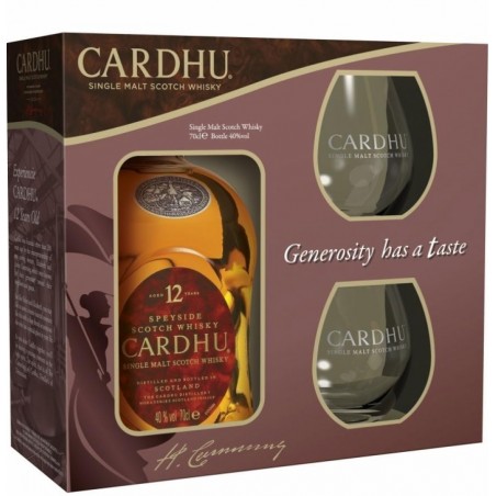 Whisky Cardhu 0,7L 40% + 2 szklanki