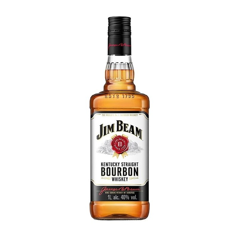 Jim Beam White Label Bourbon Whiskey 1L 40%