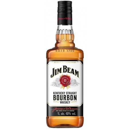 Jim Beam White Label Bourbon Whiskey 1L 40%
