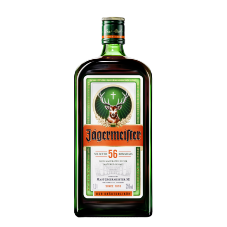 Likier Jägermeister 1 L 35% – niemiecki ziołowy likier o wyrazistym smaku