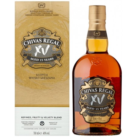 Whisky Chivas Regal XV 0,7 l 40% – szkocka whisky blended finiszowana w beczkach po koniaku