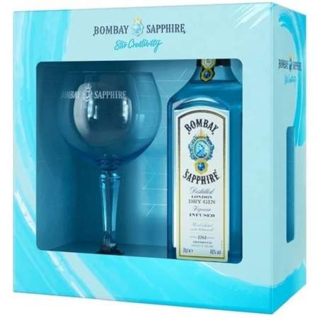 Gin Bombay Sapphire + Kieliszek 0,7L 40%