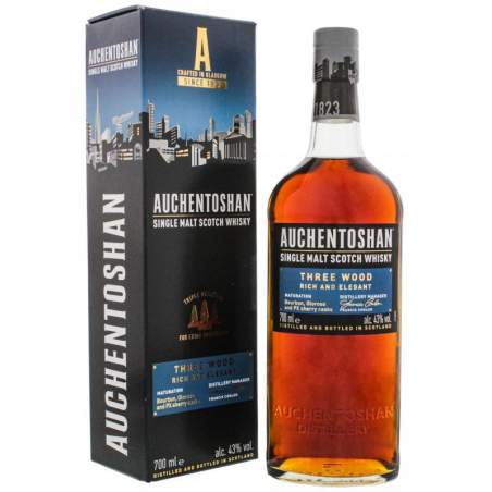 Whisky Auchentoshan Three Wood 0,7 l 43% – szkocka whisky single malt potrójnie destylowana