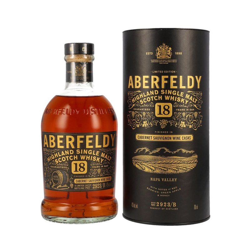 Whisky Aberfeldy 18 YO Napa Valley Red Wine Cask 0,7 l Whisky Aberfeldy 18 YO Napa Valley Red Wine Cask 0,7 l