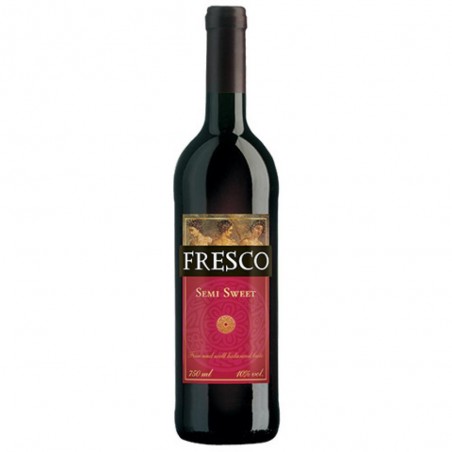 Wino Fresco Czerwone Półsłodkie 0,75L 10%