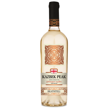 Wino Kazbek Peak Rkatsiteli White Semi Dry 0,75l b/pw