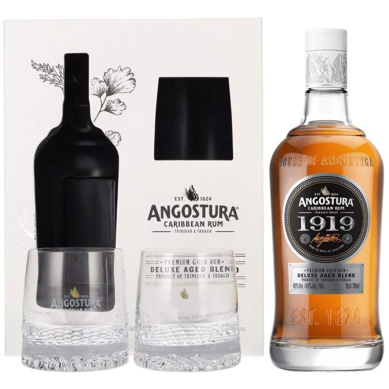 Rum Angostura 1919 0,7l 40% + 2 szklanki