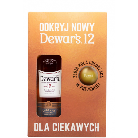 Whisky Dewar's 12 YO 0,7L  + Kula Chłodząca