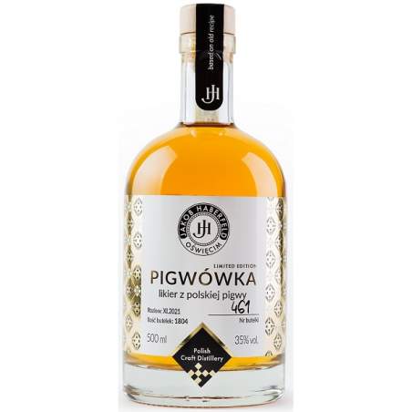 Jakob Haberfeld Pigwówka 35% 0,5 l | Likier z polskiej pigwy | 2K Galeria Alkoholi
