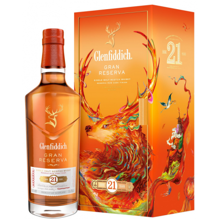 Whisky Glenfiddich 21 YO Gran Reserva Rum Cask Finish Chinese New Year 2025 0,7 l 40% – limitowana edycja kolekcjonerska