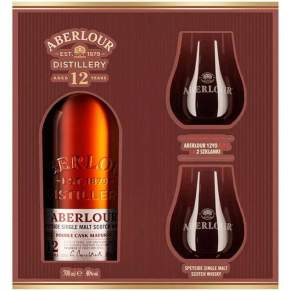 Whisky Aberlour 12 YO 0,7L 40% + 2 szklanki