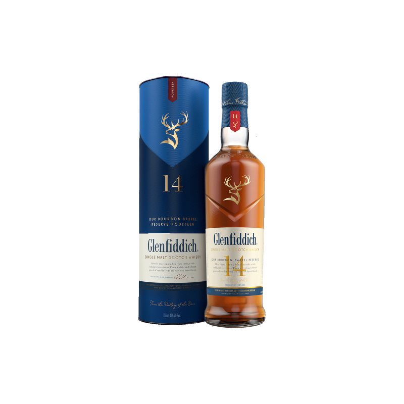 Whisky Glenfiddich 14 YO Bourbon Barrel Reserve 0,7 l 43% Whisky Glenfiddich 14 YO Bourbon Barrel Reserve 0,7 l 43%