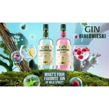 Gin Białowieski Malina Żubrówka 0,7L 37,5%