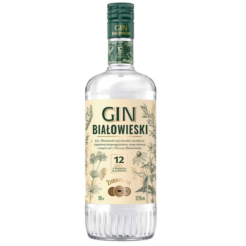 Gin Białowieski Żubrówka 0,7L 37,5%