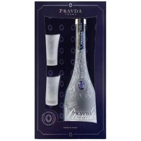 Pravda 0,7l + 2 Kieliszki – Zestaw Prezentowy Wódki