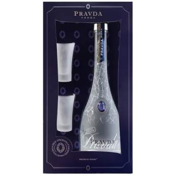 Pravda 0,7l + 2 Kieliszki – Zestaw Prezentowy Wódki
