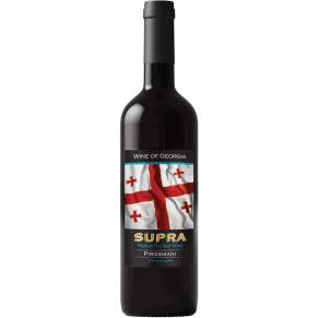 Wino Supra Pirosmani Czerwone Półwytrawne 0,75L 12% – Gruzińskie Wino z Charakterem