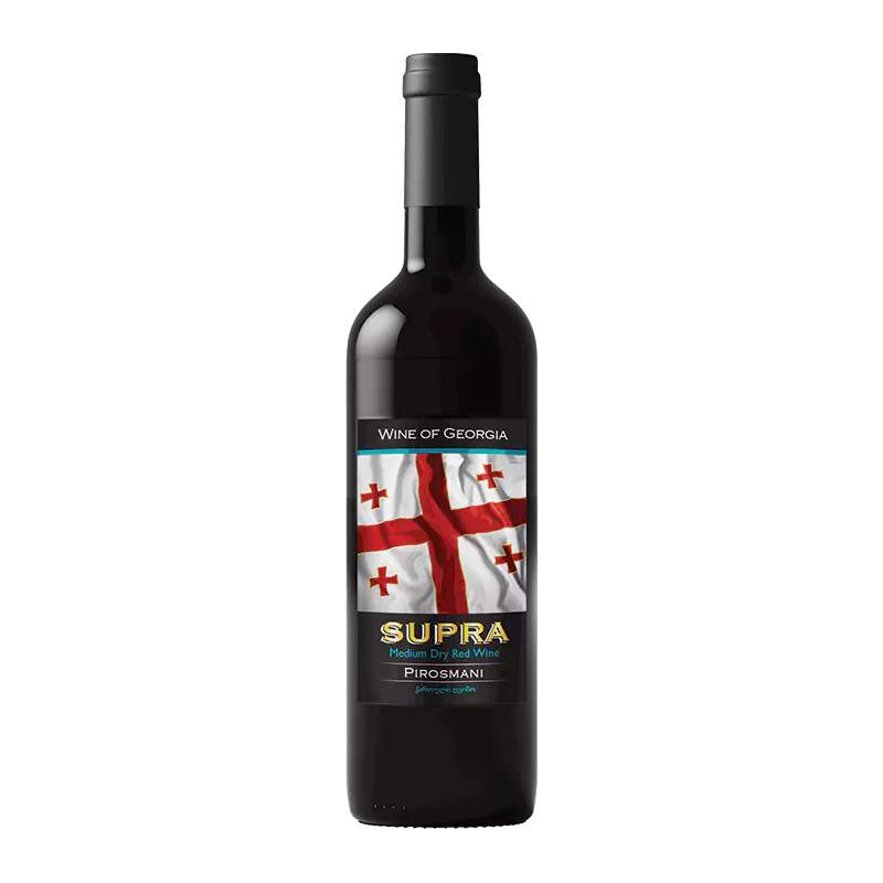 Wino Supra Pirosmani Czerwone Półwytrawne 0,75l /12%