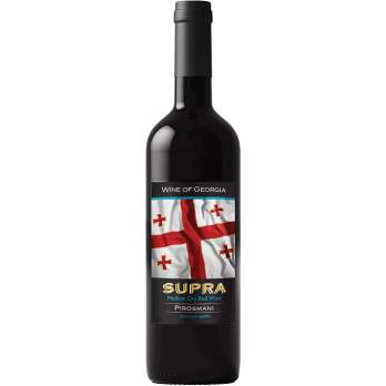 Wino Supra Pirosmani Czerwone Półwytrawne 0,75L 12% – Gruzińskie Wino z Charakterem