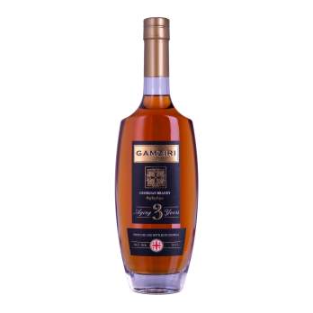 Brandy Gamziri Aging 3 Years 0,5L | Gruzińska Brandy 36%