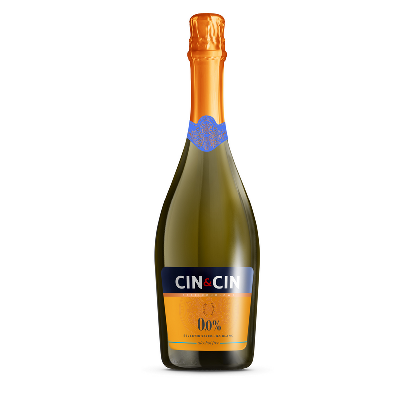 Wino musujące białe Cin Cin Sparkling Blanc 0,75 /  0%
