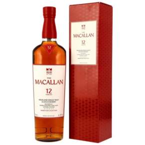 Whisky Macallan 12YO Sherry Oak Cask 0,7l 40% – Single Malt dojrzewająca w beczkach po sherry