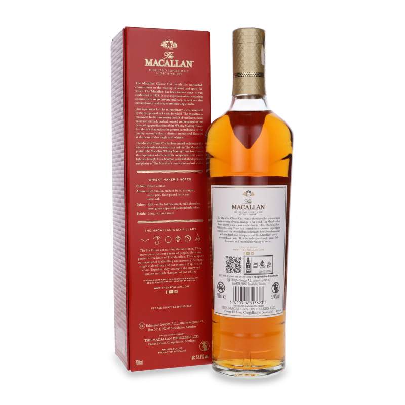 Whisky Macallan Classic Cut 52,4 % poj.  0,7 l (wersja 2024)