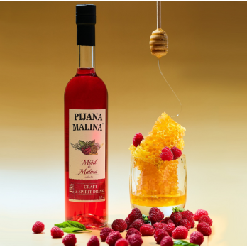 Pijana Malina – miód z maliną 16% 0,5l