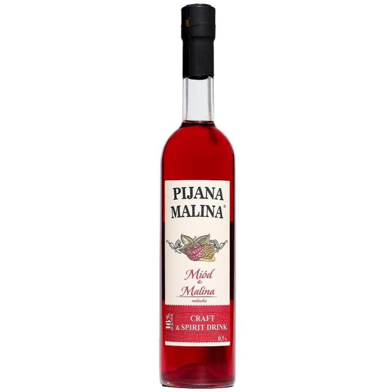 Pijana Malina – miód z maliną 16% 0,5l