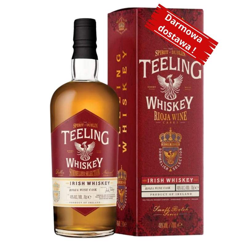 Teeling Small Batch Rioja Red Wine Cask 46% 0,7l Teeling Small Batch Rioja Red Wine Cask 46% 0,7l