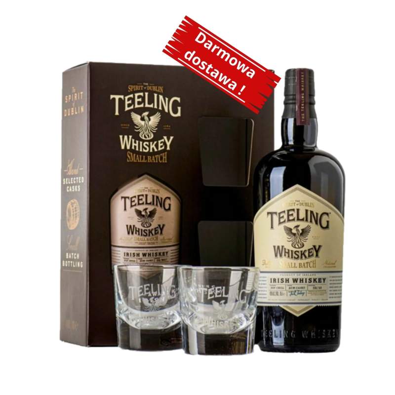 Whisky Teeling Small Batch 46% 0,7l +2 szklanki Whisky Teeling Small Batch 46% 0,7l +2 szklanki