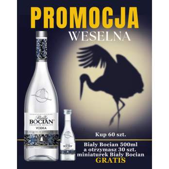 Biały Bocian 0,5l 40%+ miniaturki