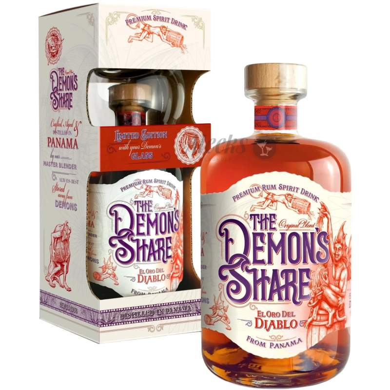 Rum The Demon's Share 3YO Spiced + Szklanka 0,7l 40% Limited Edition
