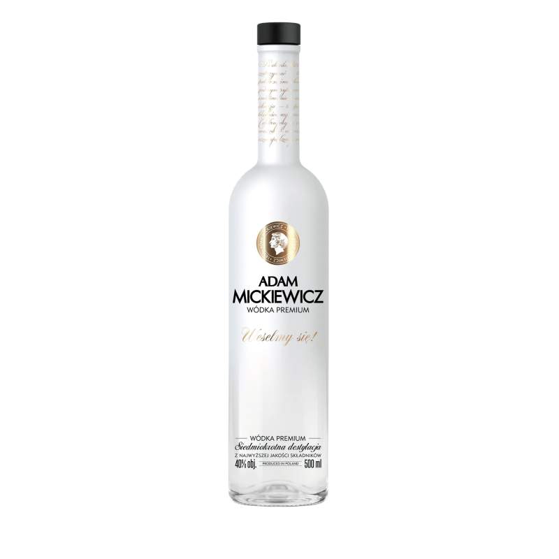 Wódka Adam Mickiewicz „Weselmy Się!” 0,5l 40%
