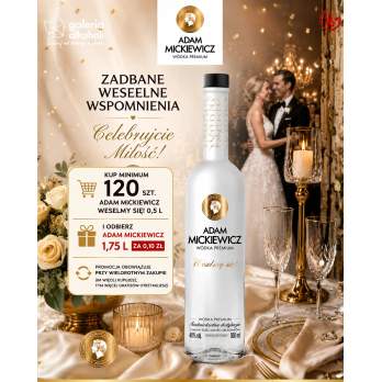 Wódka Adam Mickiewicz „Weselmy Się!” 0,5l 40%