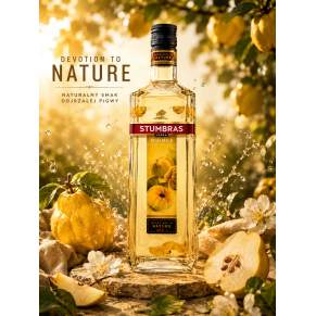 Stumbras Quince 0,5l 40% – Litewska Wódka Pigwowa