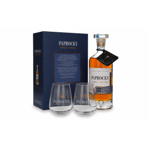 Paprocky Single Barrel + 2 szklanki 40% 0,7 l