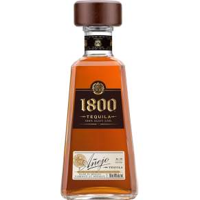 Tequila 1800 Añejo 0,7 l 38% – meksykańska tequila premium ze 100% agawy Blue Weber. Bogate nuty wanilii, karmelu, przypraw i dę