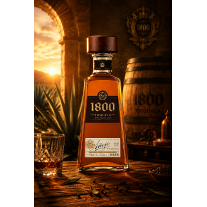 Tequila 1800 Añejo 0,7 l 38% – meksykańska tequila premium ze 100% agawy Blue Weber. Bogate nuty wanilii, karmelu, przypraw i dę