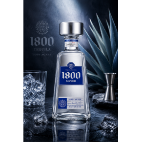 1800 Silver 0,7 l 38% – wysokiej jakości tequila premium produkowana ze 100% niebieskiej agawy Weber. Świeża, czysta i idealna d