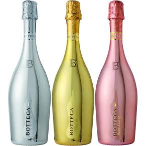 Bottega Rosé Gold 0,75 l 11% – eleganckie włoskie wino musujące Brut z odmian Pinot Nero. Delikatne bąbelki, owocowy aromat i wy
