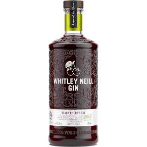 Whitley Neill Black Cherry Gin 0,7 l 41,3% – aromatyczny gin premium z nutami soczystej czarnej wiśni, jałowca i przypraw. Ideal
