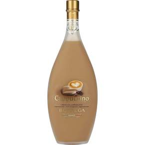 Bottega Cappuccino 0,5 l 15% – aksamitny włoski likier o smaku cappuccino. Połączenie aromatycznej kawy, mleka i delikatnej słod