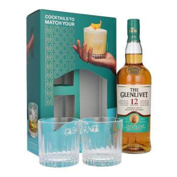 Whisky The Glenlivet 12 YO + 2 szklanki 0,7 l 40%