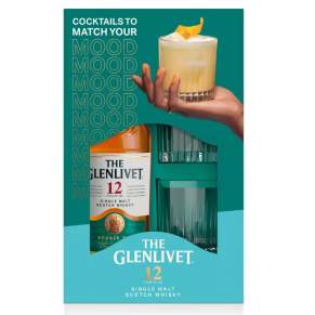 Whisky The Glenlivet 12 YO + 2 szklanki 0,7 l 40%