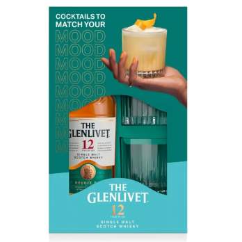 Whisky The Glenlivet 12 YO + 2 szklanki 0,7 l 40%