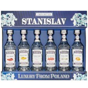 Wódka Stanislav Zestaw 6 × 0,05l 37,5% – Miniaturki Premium