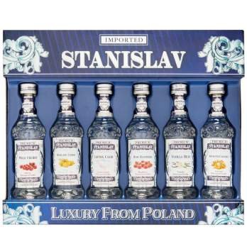 Wódka Stanislav Zestaw 6 × 0,05l 37,5% – Miniaturki Premium