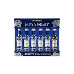 Wódka Stanislav Zestaw 6 × 0,05l 37,5% – Miniaturki Premium
